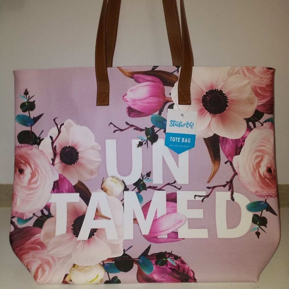 BNWT Studio Oh! Shopper Tote with Leather Handles